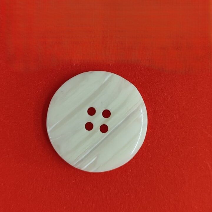 Botão Poliéster 152/40 Tam 40 Branco/1000 pçs