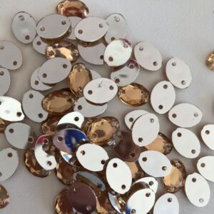Chaton Oval 10x14mm Mel/ 4000 peças