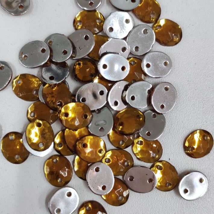 Chaton Oval 8x10mm Mel/ 6000 peças