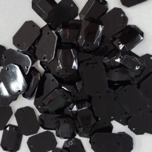 Chaton Retangular 13x18mm Preto/ 3000 peças
