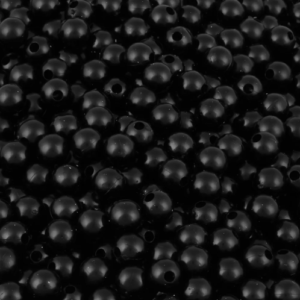 Pérola Inteira de 8mm com Furo cor Preto/ 1kg