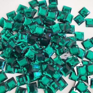 Chaton Quadrado15x15mm Verde/ 3000 peças