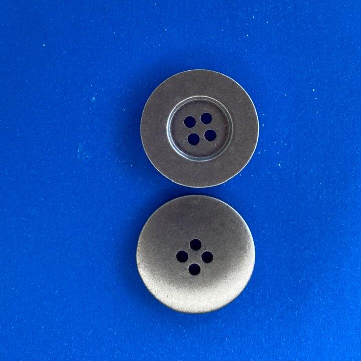 Botão de ABS 007/36 Tam 36 Prata Fosco/1000pçs
