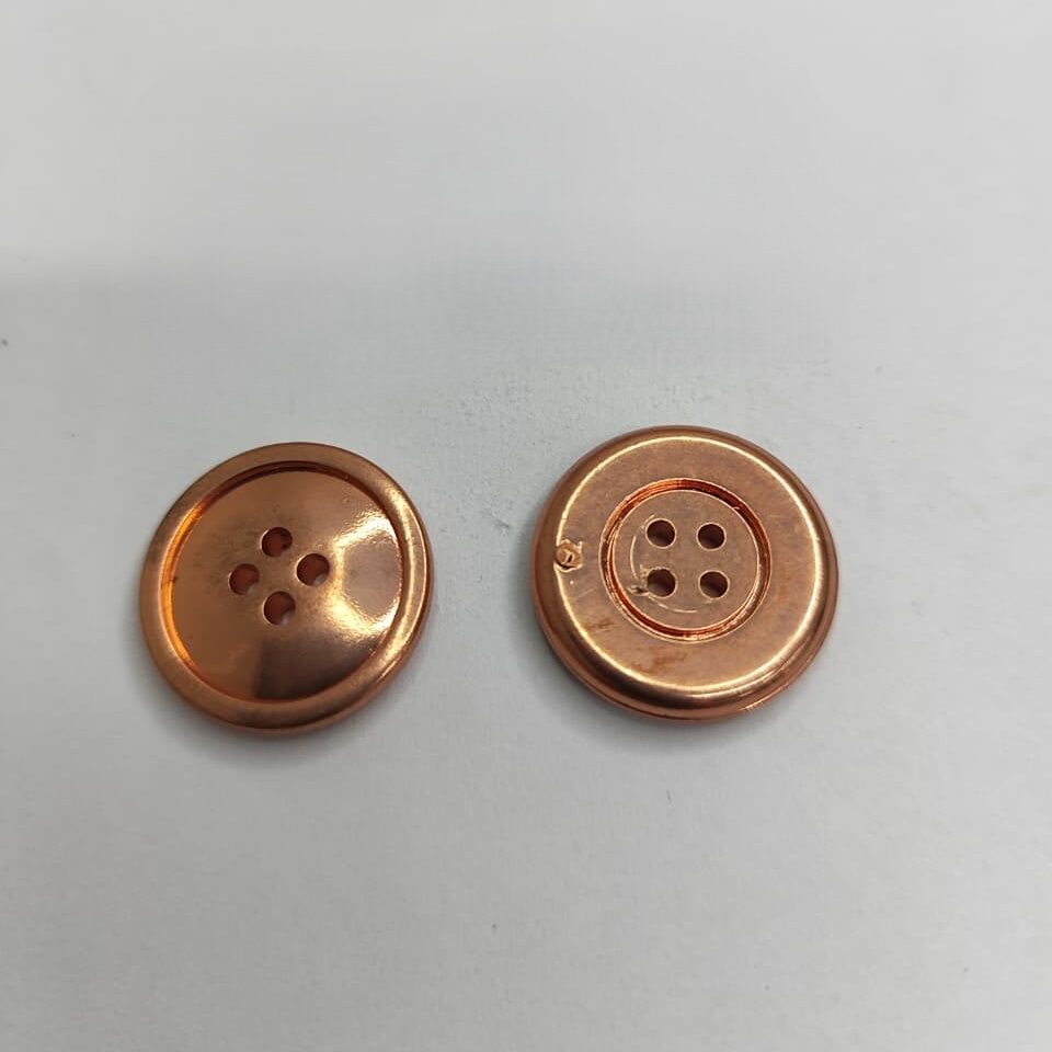Botão de Metal 0192/34 Tam 34 Cobre/1000 pçs