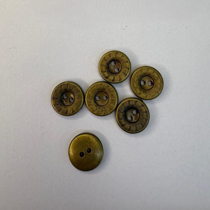 Botão de ABS 078/18 Tam 18 Ouro Velho/1000pçs