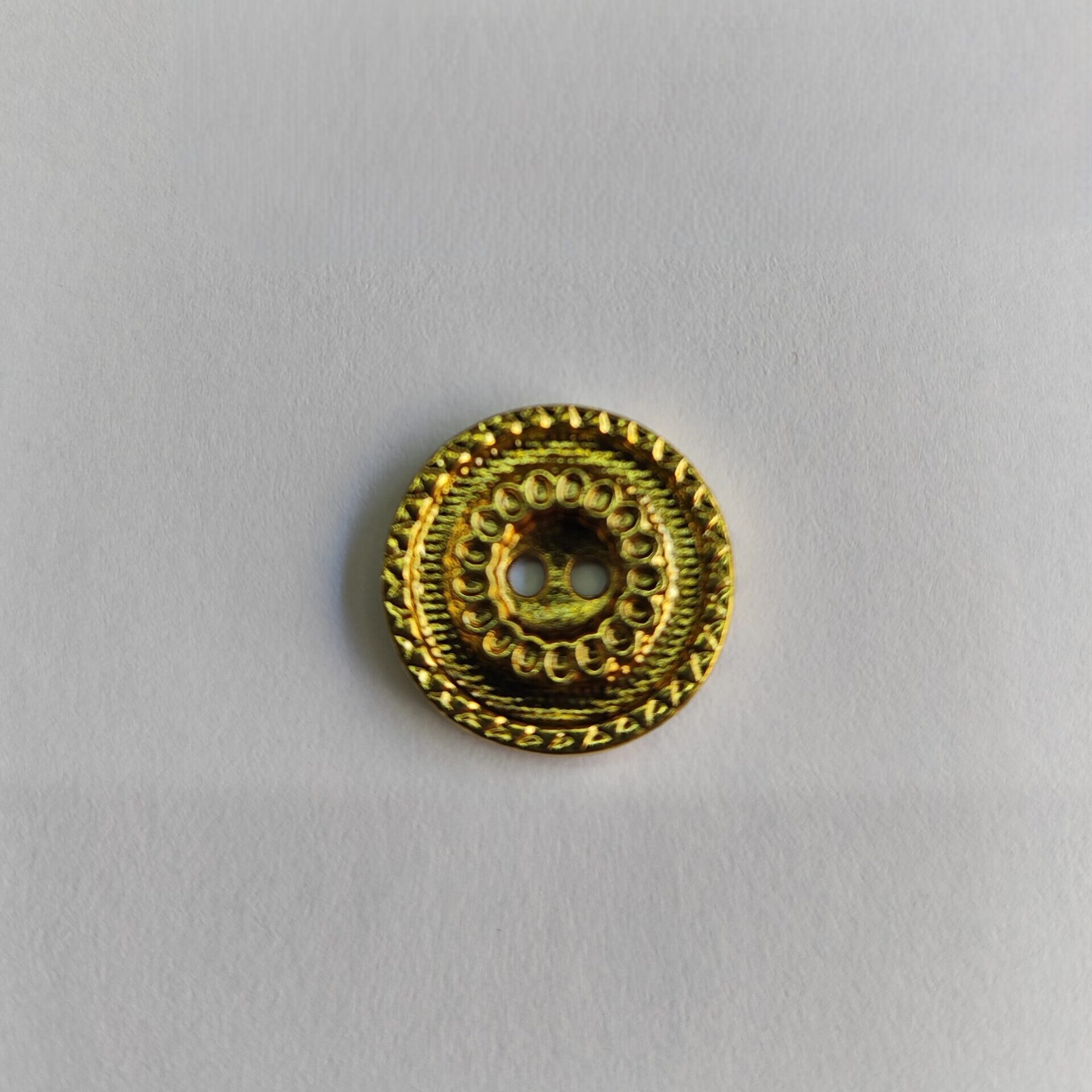 Botão de Metal 2065/40 Tam 40 Dourado/ 500 pçs