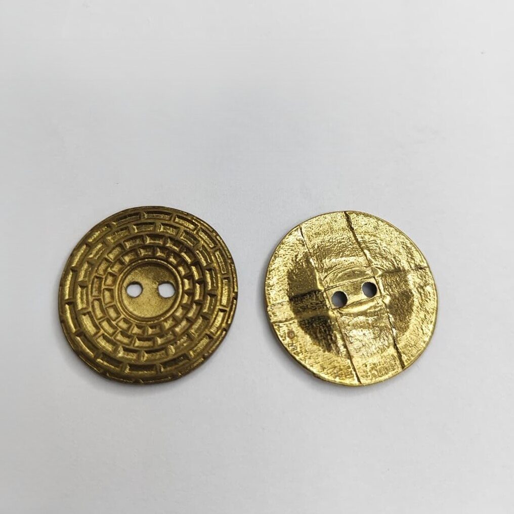 Botão de Metal 2768/48 Tam 48 Dourado/ 500 pçs