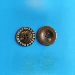 Botão de Metal 3607/48 Tam 48 Ouro Velho/ 500pçs