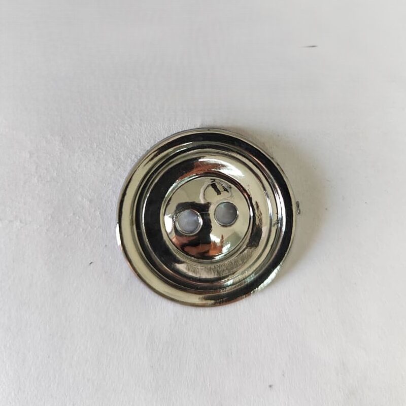 Botão de ABS 5478/40 Tam 40 Prata/1000 pçs
