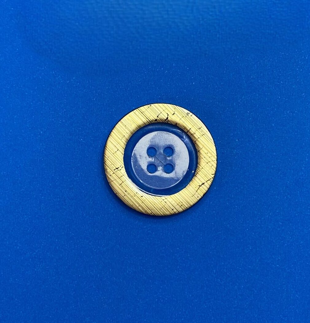 Botão Acrílico 6057/54 Tam 54 Dourado/500 pçs
