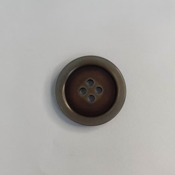 Botão Poliéster 6090/40 Tam 40 Prata V./1000pçs