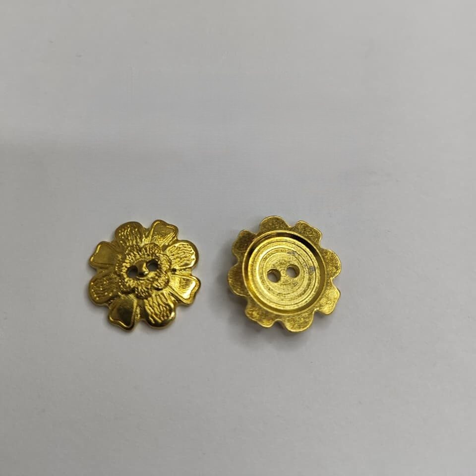 Botão de Metal 70460/34 Tam 34 Dourado/1000 pçs