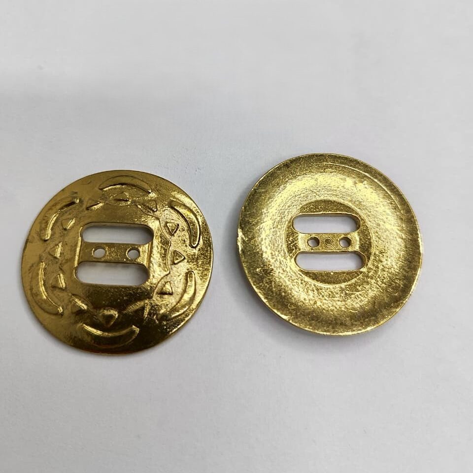 Botão de Metal 7079/54 Tam 54 Dourado/ 500 pçs
