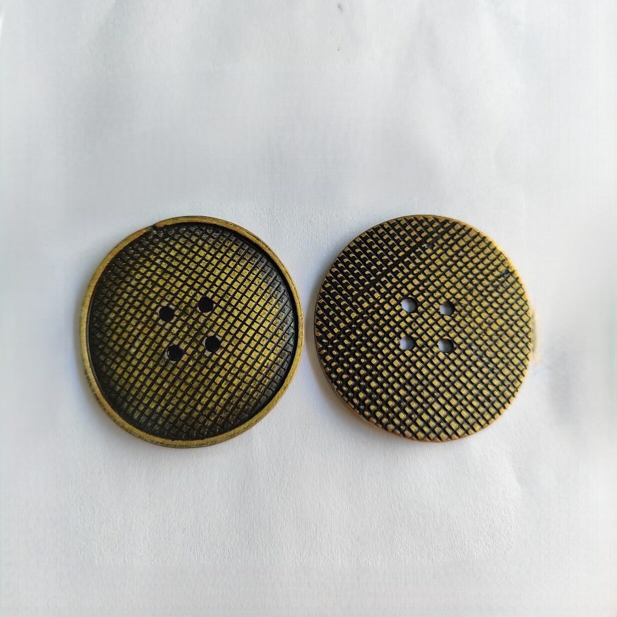 Botão de Metal 7109/64 Tam 64 Ouro Velho/500pçs
