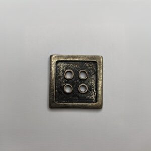 Botão de Metal 7124/48 Tam 48 Prata Velho/ 500pçs