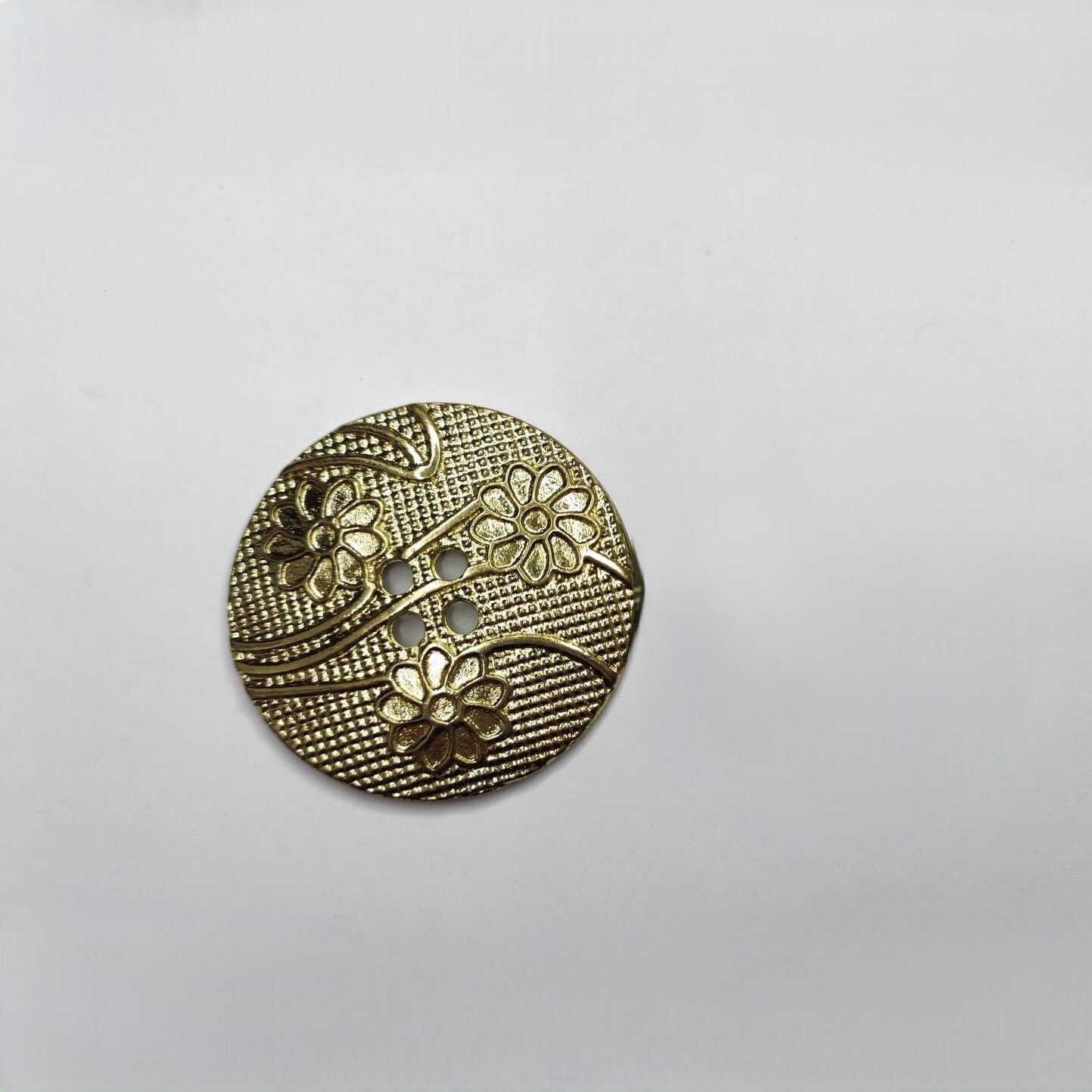 Botão de Metal 7219/54 Tam 54 Dourado/ 500 pçs