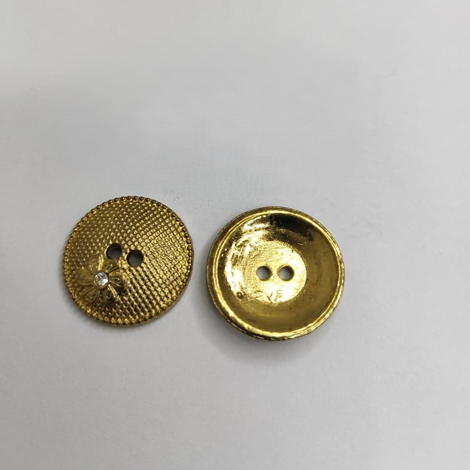 Botão de Metal 7271/40 Tam 40 Dourado/ 500 pçs