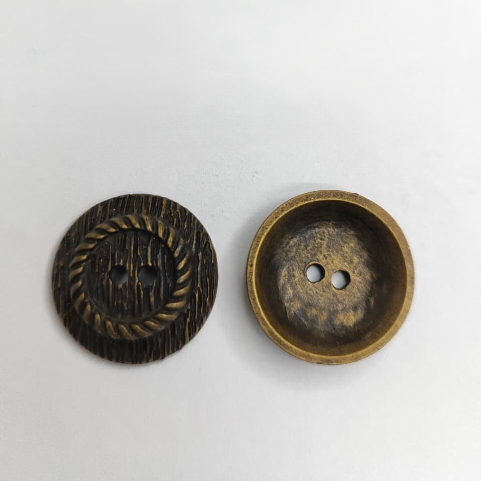 Botão de Metal 7285/40 Tam 40 Ouro Velho/500 pçs