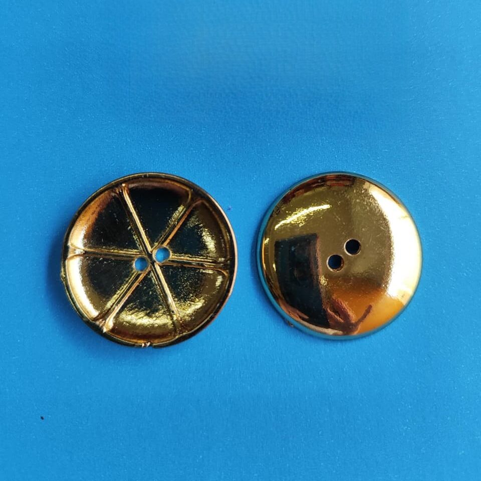 Botão de Metal 7289/54 Tam 54 Dourado/ 500 pçs