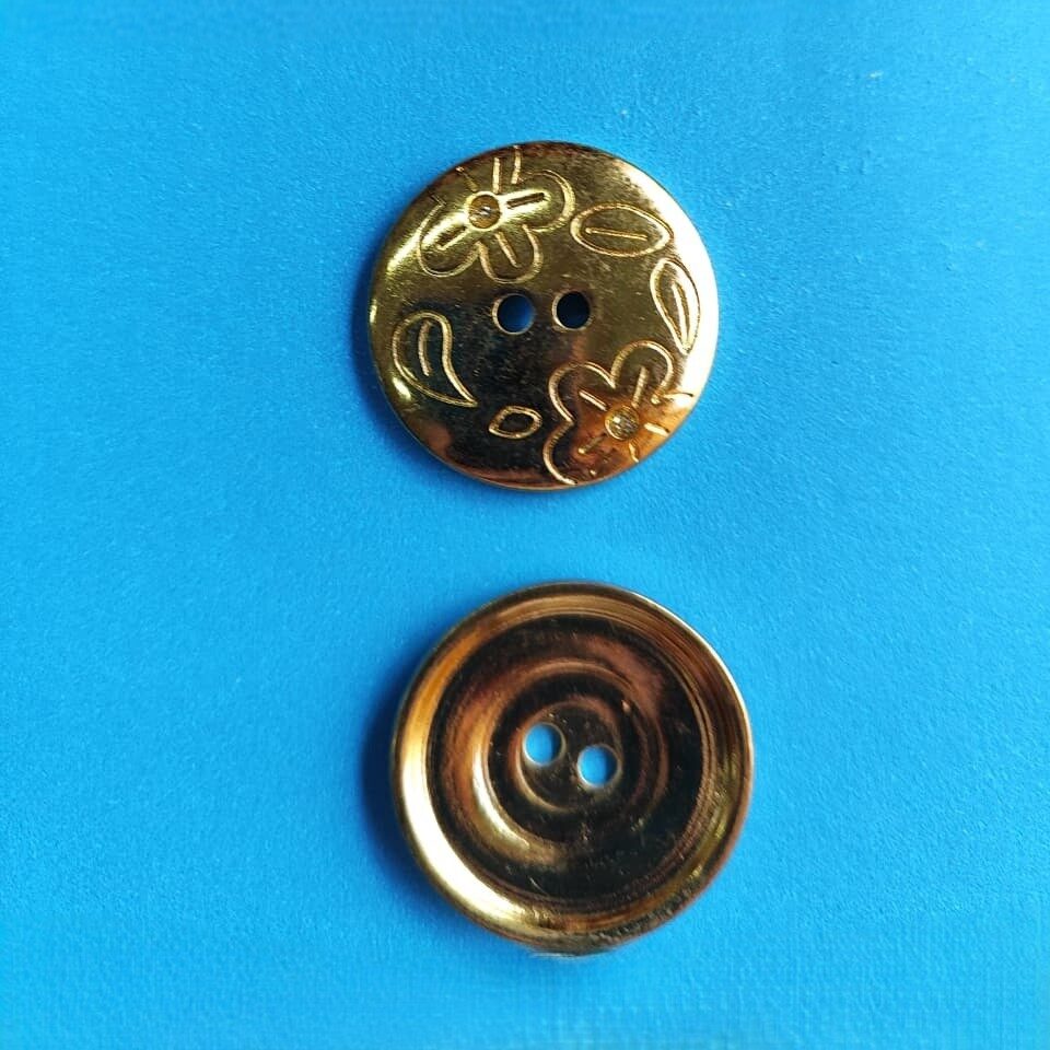 Botão de Metal 7311/48 Tam 48 Dourado/ 500 pçs