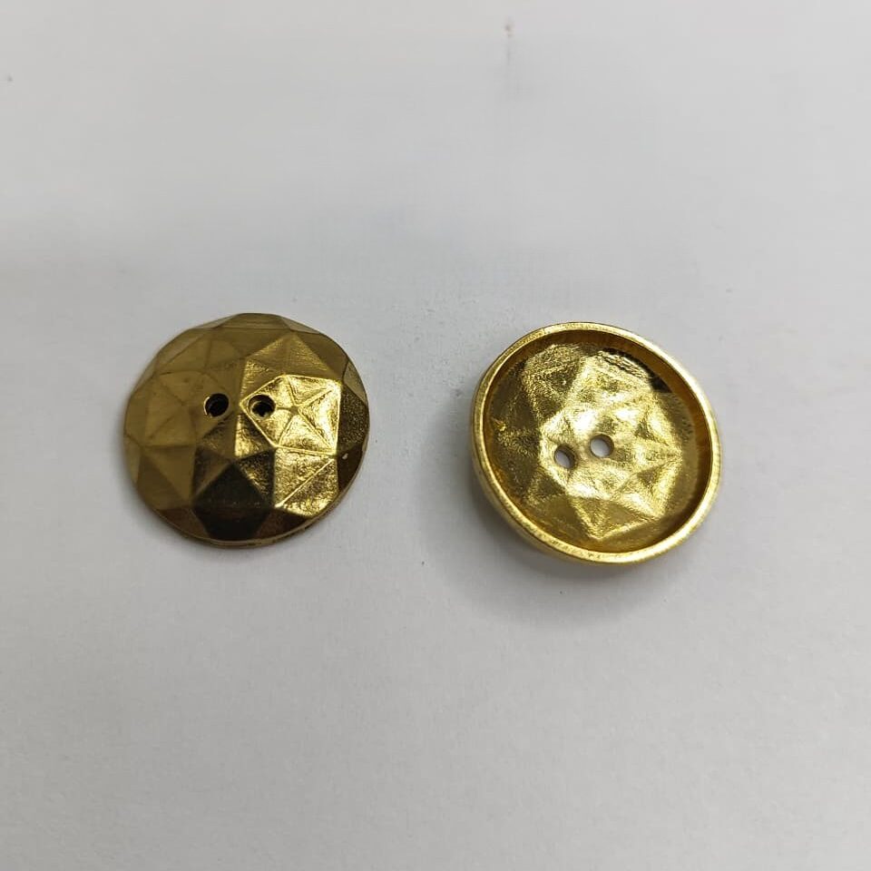 Botão de Metal 7391/38 Tam 38 Dourado/1000 pçs
