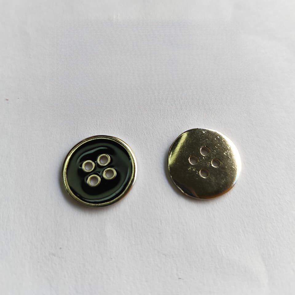 Botão de Metal 7826/28 Tam 28 Preto/1000 pçs