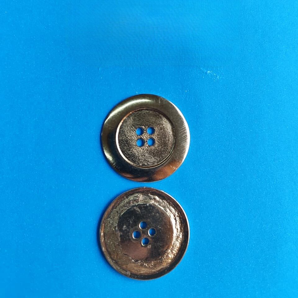 Botão de Metal 9372/48 Tam 48 Níquel/ 500 pçs