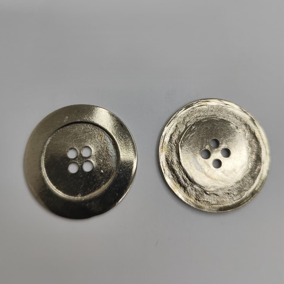Botão de Metal 9372/54 Tam 54 Níquel/ 500 pçs