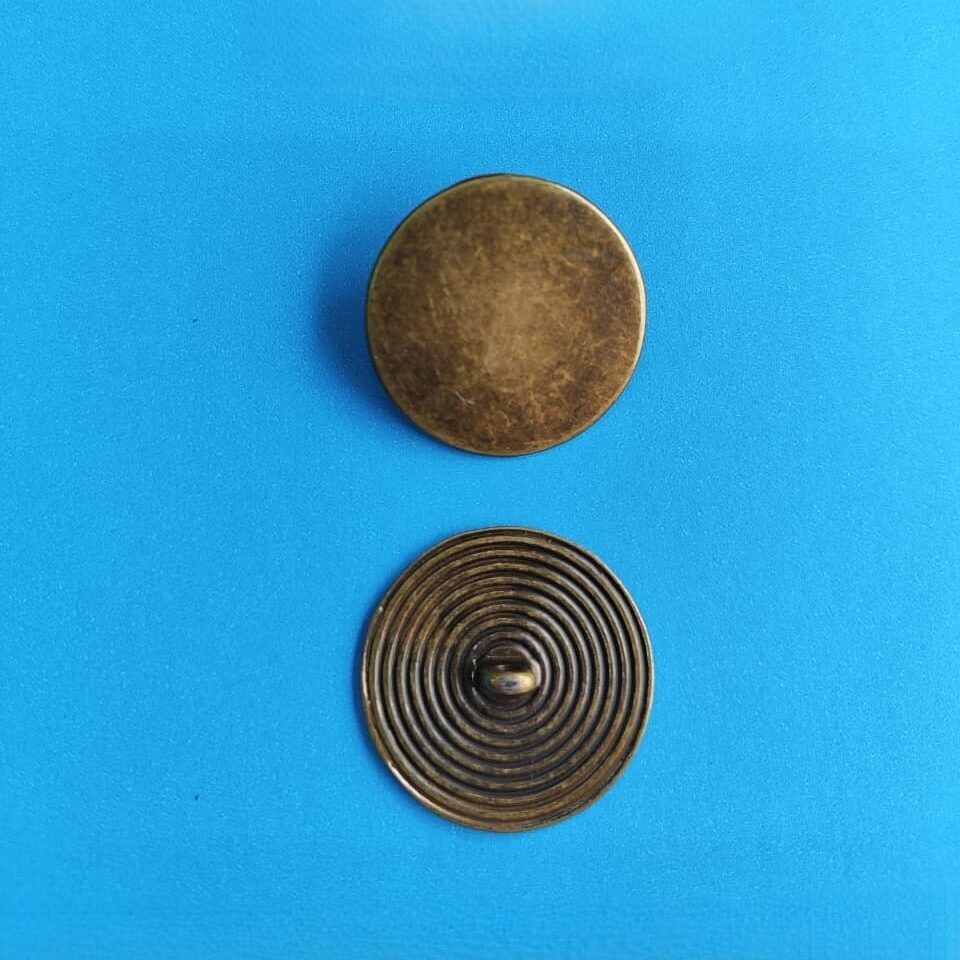 Botão de Metal 1254/54 Tam 54 Ouro Velho/500pçs