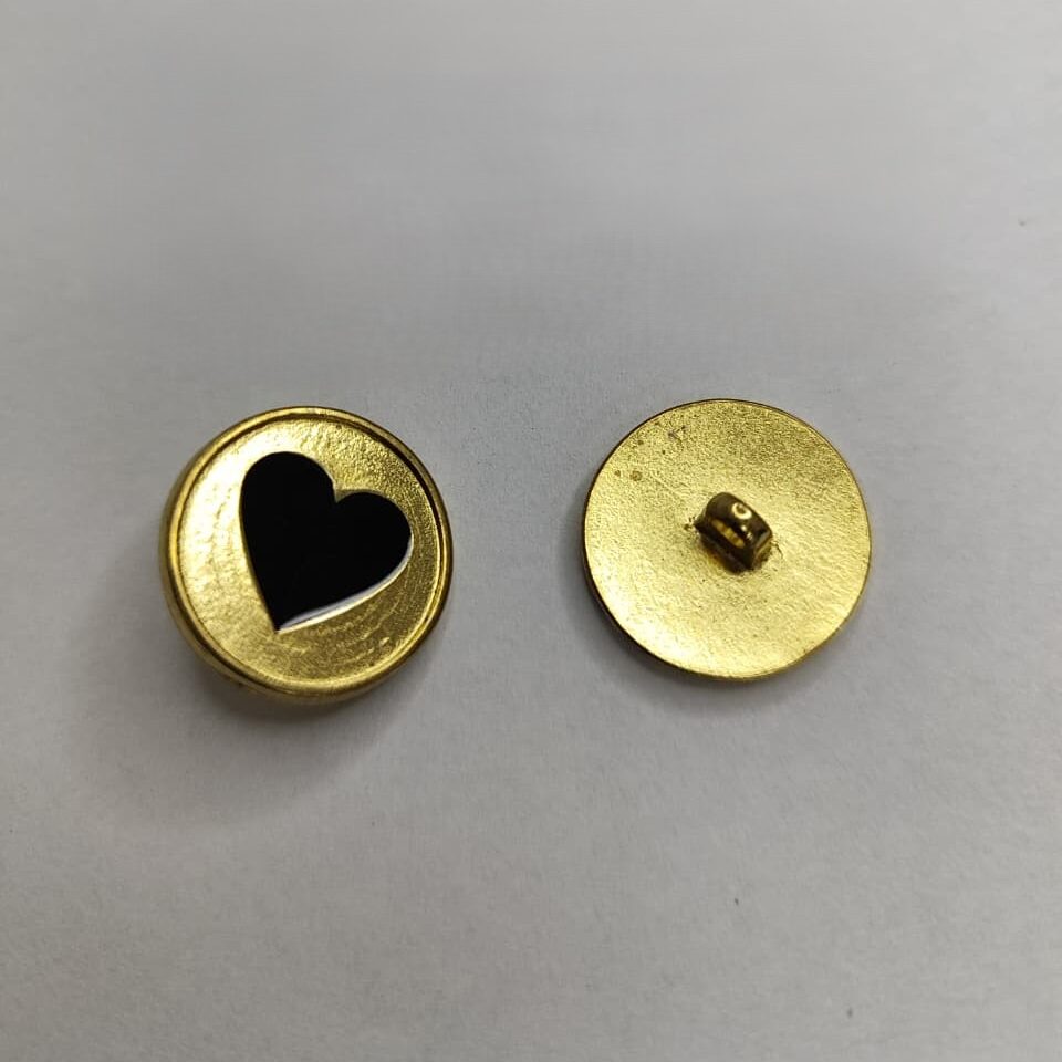 Botão de Metal 17092/30 Tam 30 Dourado/ 500pçs