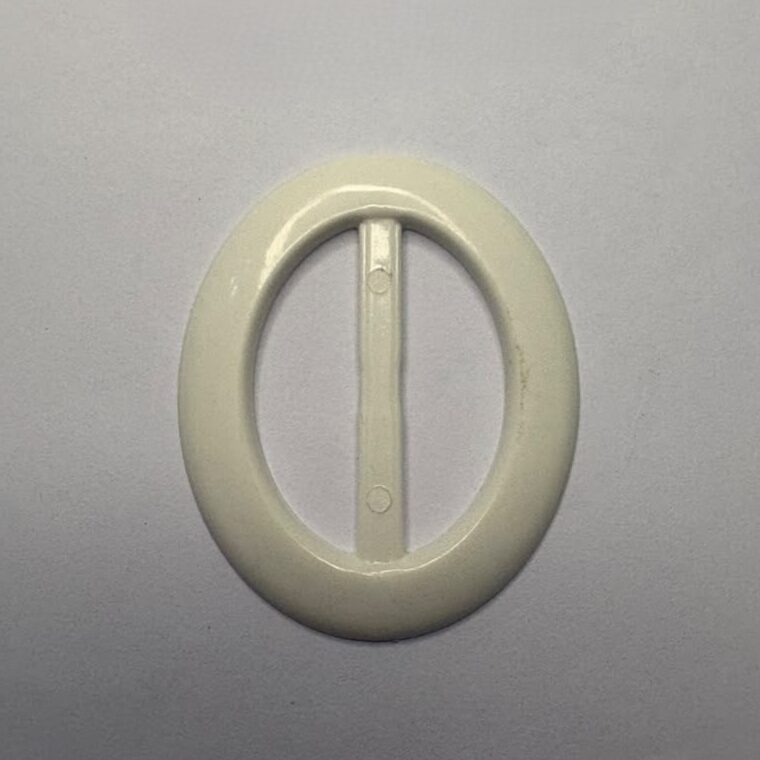 Passante 4,0cm de ABS 9025/40 Branco/ 100 pçs