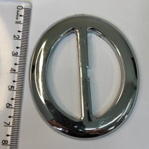 Passante 5,0cm de ABS 9027/50 Prata/ 100 pçs