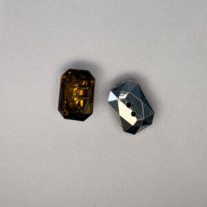 Botão Acrílico 001 Ret. 15x11mm Marrom/1000pçs