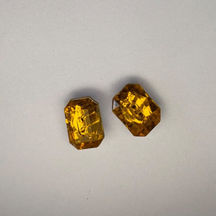 Botão Acrílico 001 Ret. 15x11mm Ouro/1000pçs