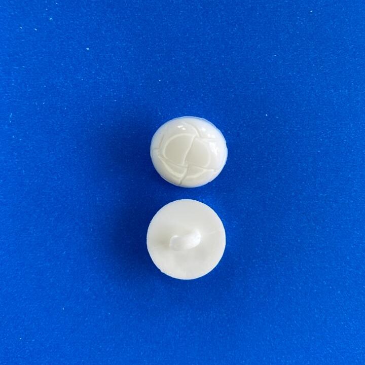 Botão Poliéster ZAZA/24 Tam 24 Branco/ 500 pçs
