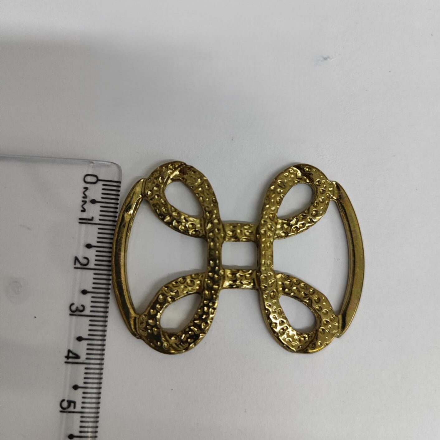 Passante 2,5cm de Metal 009/25 Dourado/ 100pçs