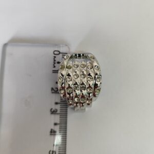 Passante 1,5cm de ABS 0340/15 Prata/ 100pçs