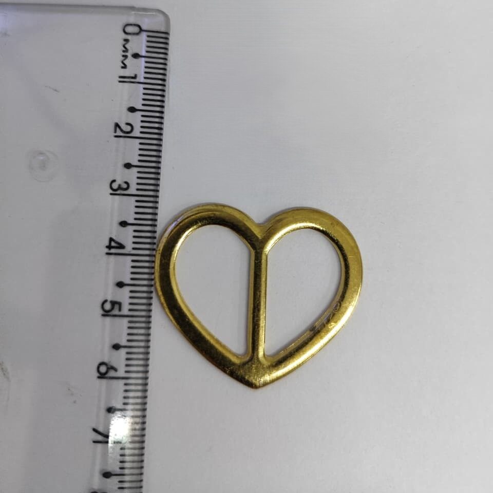 Passante 2,0cm de Metal 0775/20 Dourado/ 100pçs