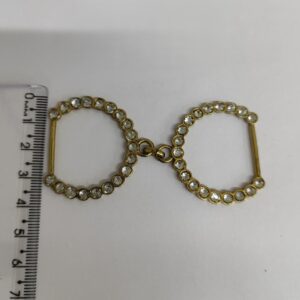 Passante 2,0cm de Metal 0889/20 Dourado/ 100pçs