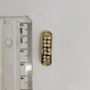 Passante 0,5cm de Metal 10352/05 Dourado/ 200pçs