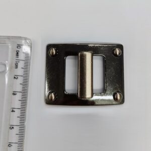 Passante 2,0cm de Metal 10634/20 Grafite/ 100pçs
