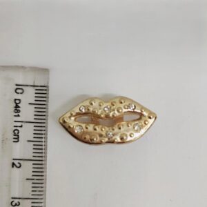 Passante 0,8cm de Metal 11022/08 Dourado/ 100pçs