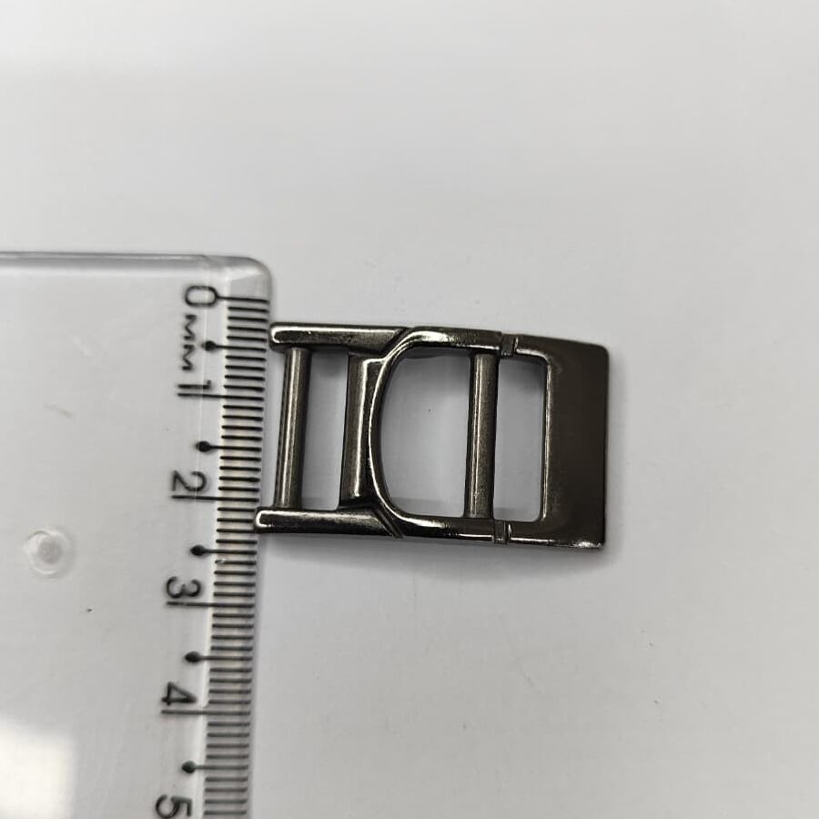Passante 1,5cm de Metal 11132/15 Grafite/ 100pçs