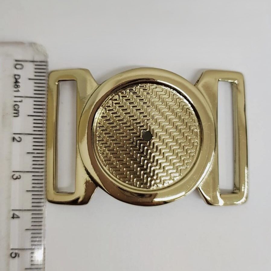 Passante 3,0cm de Metal 1217/30 Dourado/ 100pçs