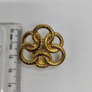 Passante 1,8cm de Metal 14433/18 Dourado/ 100pçs