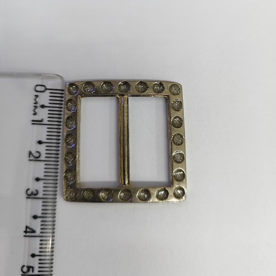 Passante 2,5cm de Metal 1515/25 Níquel/ 100pçs