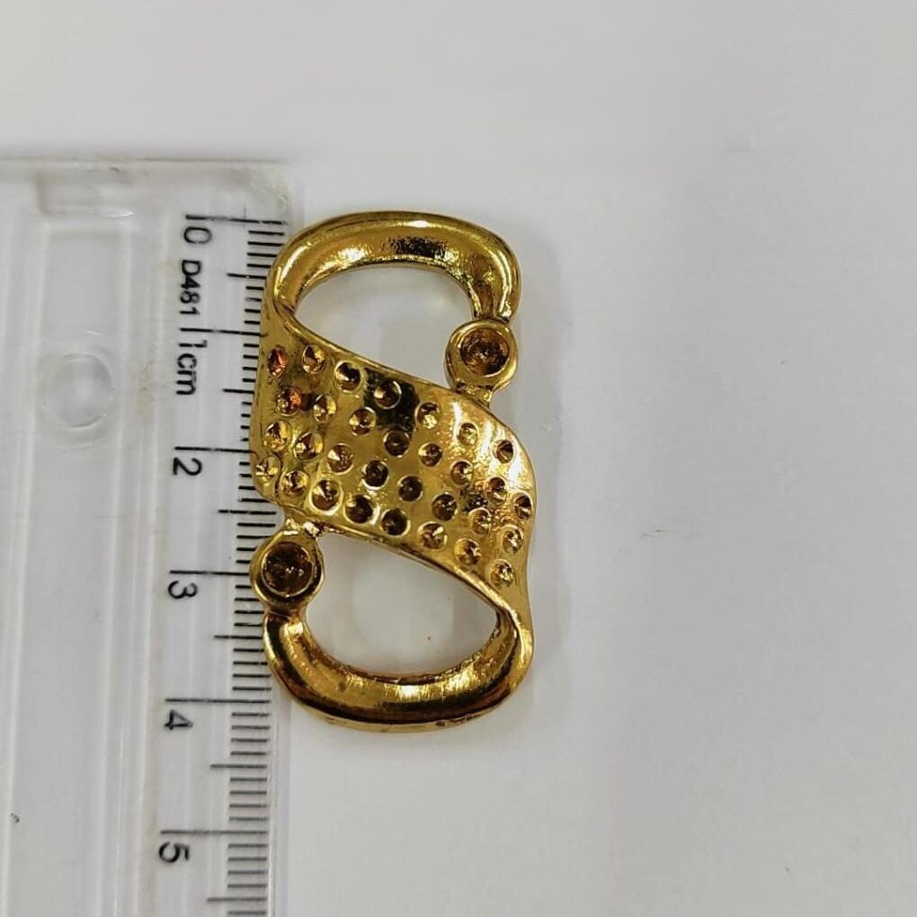 Passante 1,0cm de Metal 17348/10 Dourado/ 100pçs