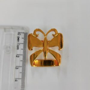 Passante 2,0cm de Metal 20107/20 Dourado/ 100pçs