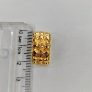 Passante 1,5cm de Metal 20544/15 dourado/ 100pçs