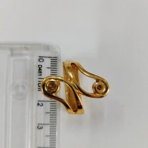 Passante 2,0cm de Metal 21783/20 Dourado/ 100pçs